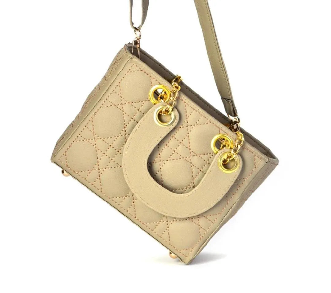 Beige Qualited Bag For Girls