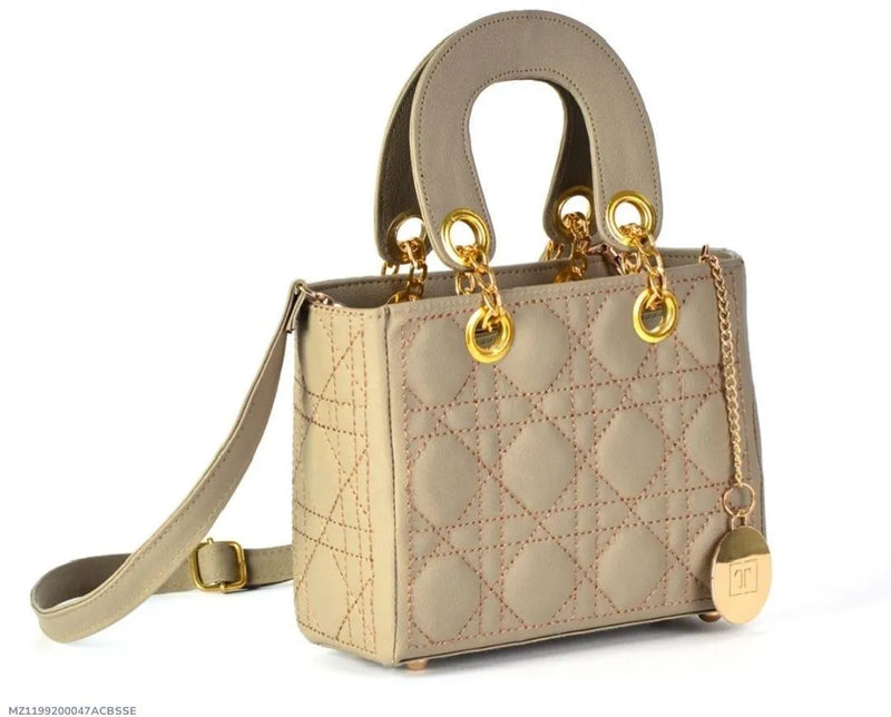 Beige Qualited Bag For Girls