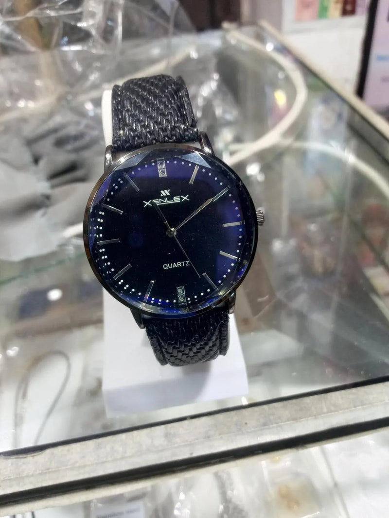 Luxury Dial With Leather Strap watch